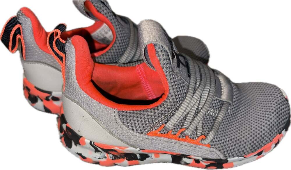adidas Lite Racer Adapt 3.0 Grey Solar Red Camo Kids Running Shoes